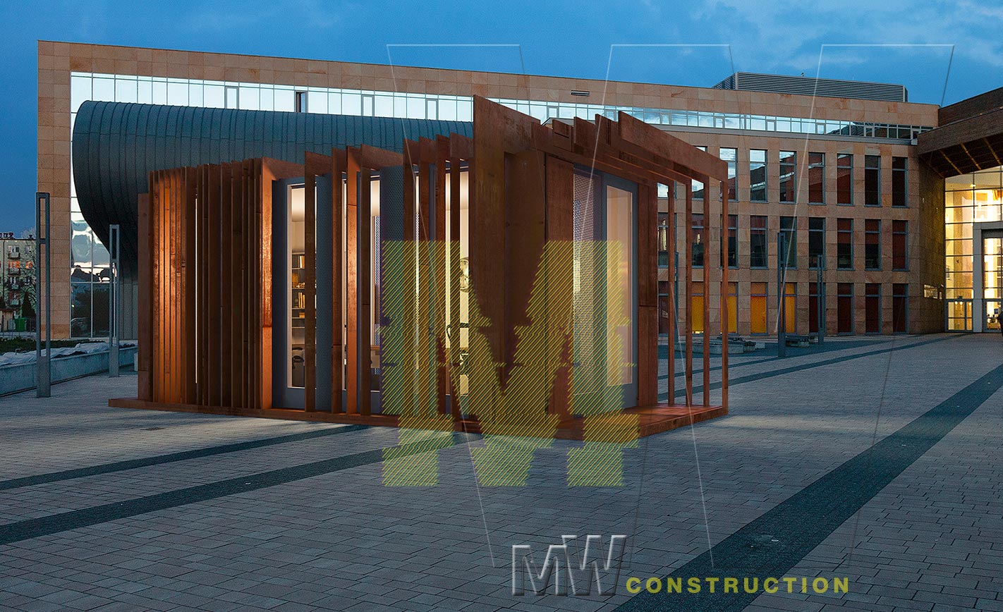 Obchodní pavilony, výroba pavilonů - M&W CONSTRUCTION