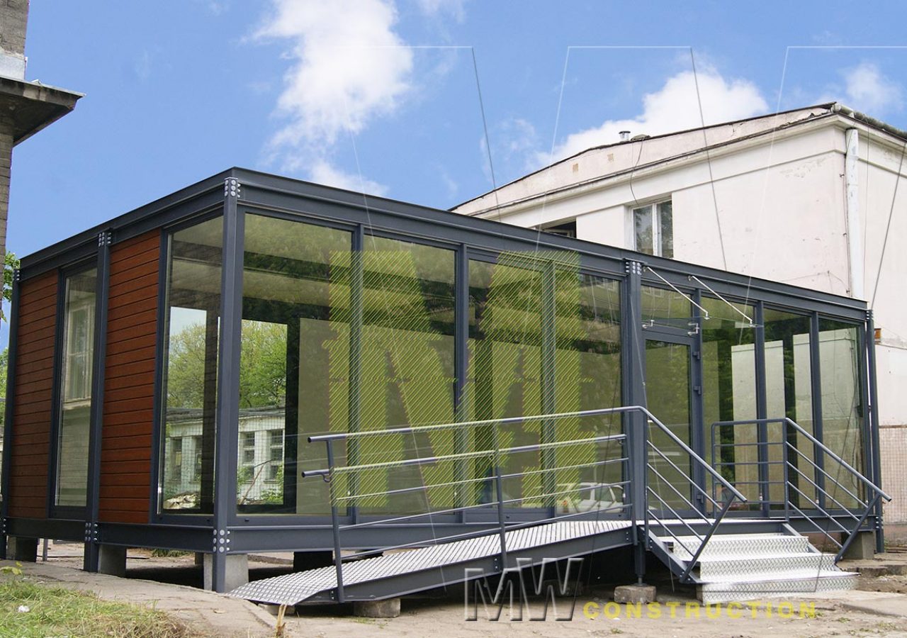 architektura, fasády, moderní pavilony - M&W CONSTRUCTION