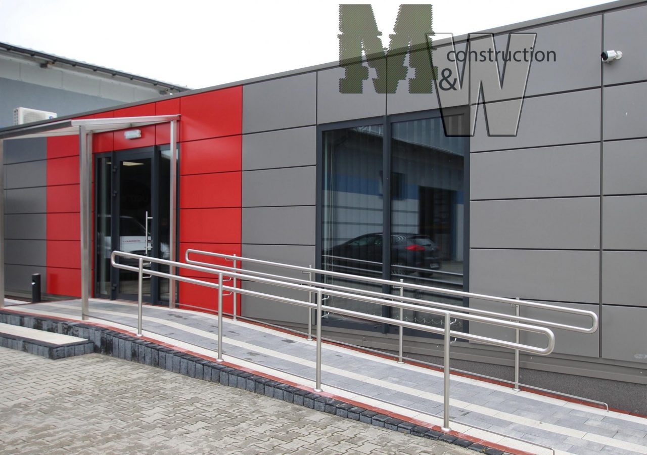 servisní pavilony - M&W CONSTRUCTION