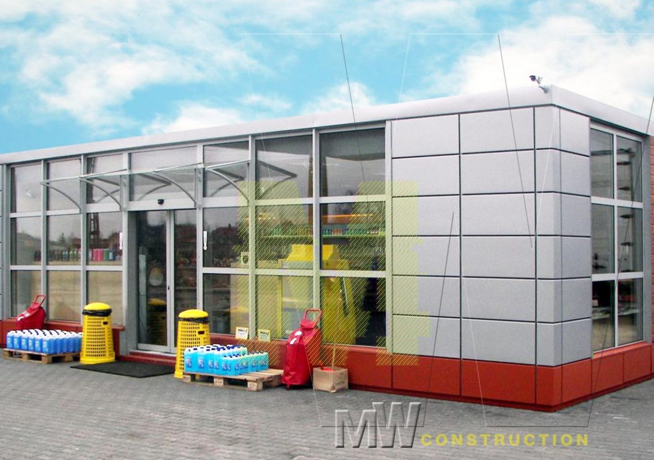 moderní komerční pavilony
