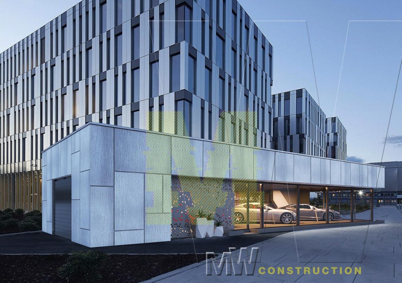 architektura, fasády, moderní pavilony - M&W CONSTRUCTION