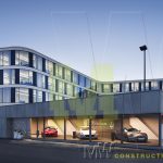 autosalon, architekt, modulární konstrukce - M&W CONSTRUCTION
