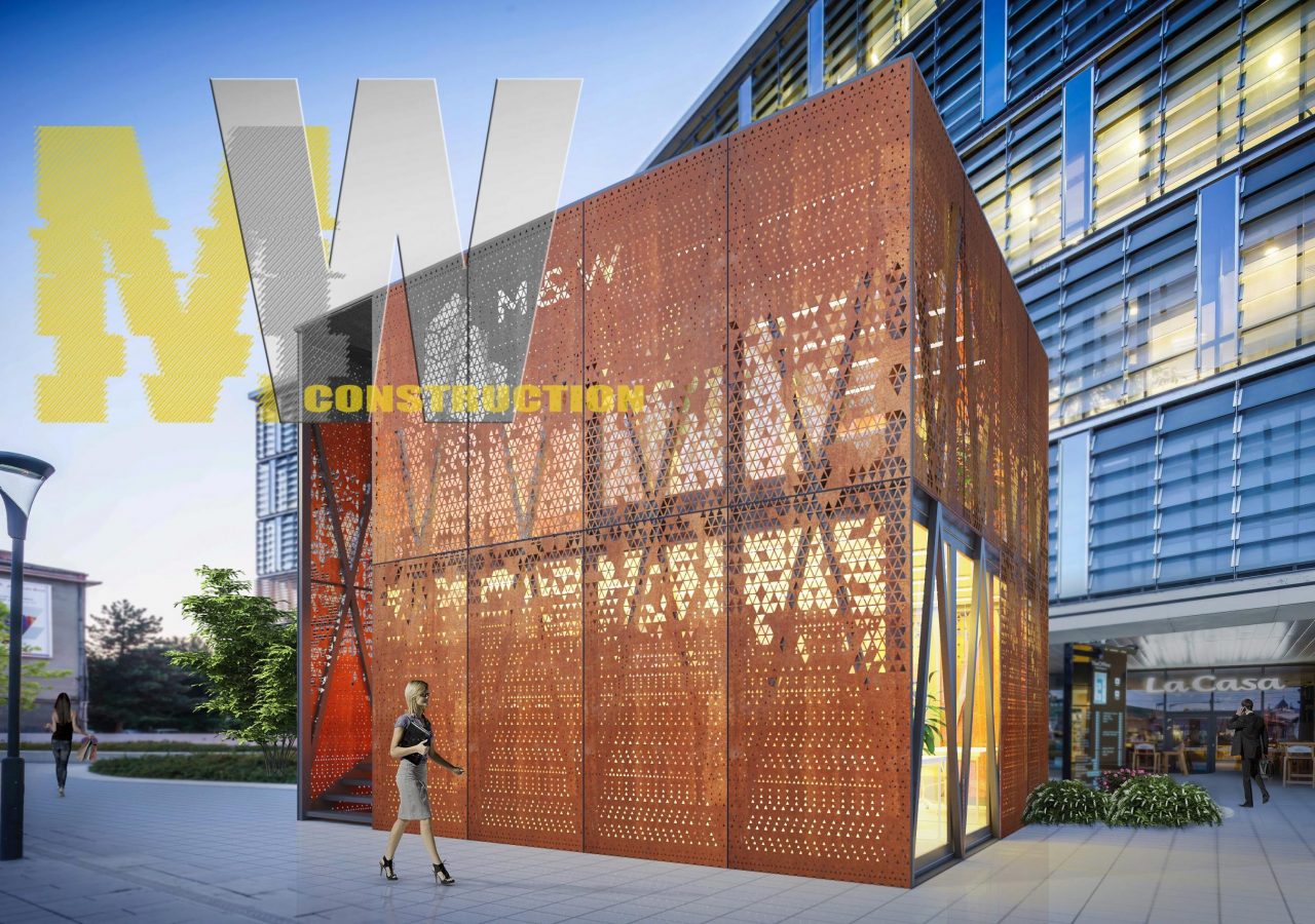 Pavilony Kancelářské, corten, design - M&W CONSTRUCTION