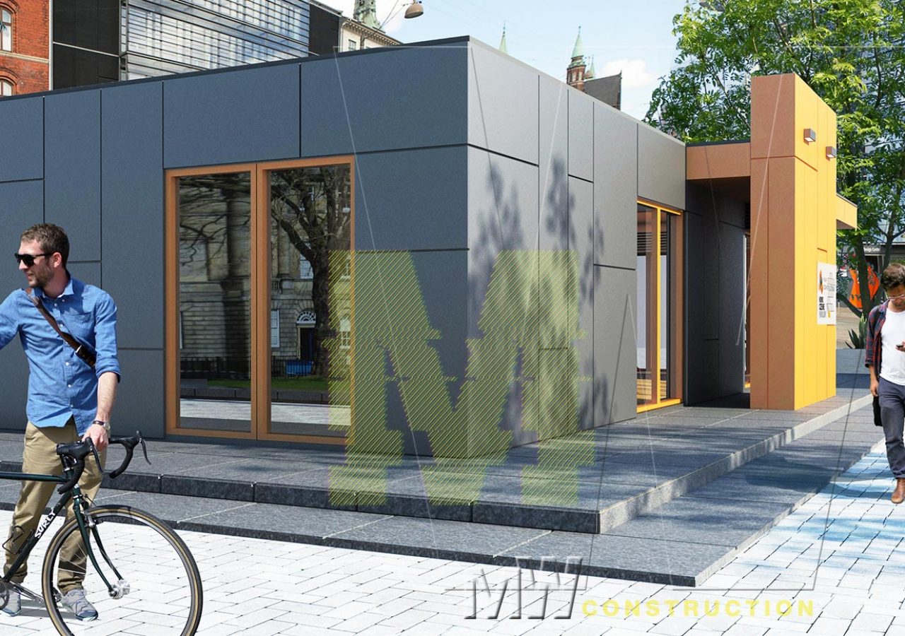 továrna na kancelářské pavilon - M&W CONSTRUCTION