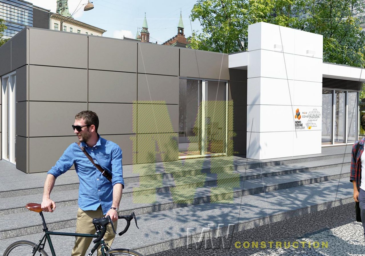moderní komerční pavilony - M&W CONSTRUCTION